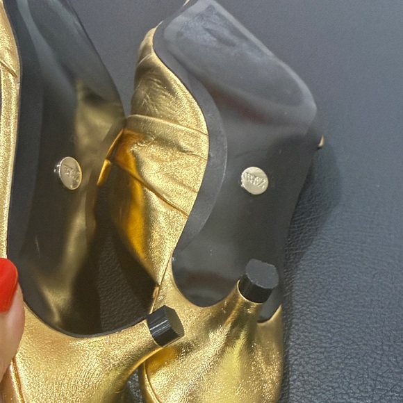 Zara Gold Women's Mules - Picture 7 of 11